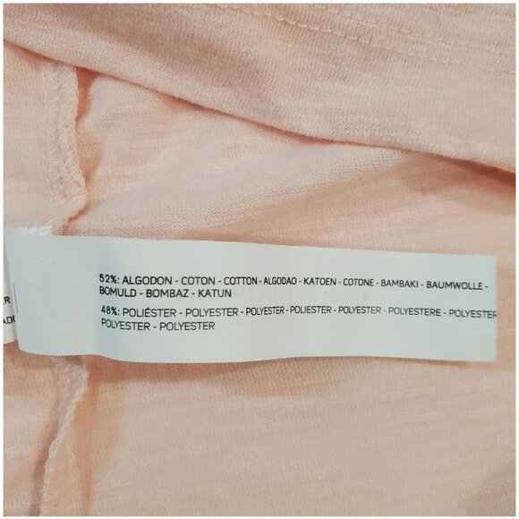 Denim and Flower Mens Pink T-Shirt With Palm Tree Pocket Design Size Medium - Picture 8 of 9